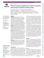 Effect of first pass reperfusion on outcome in patients with posterior circulation ischemic stroke