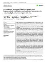 A randomized controlled trial with a delayed-type hypersensitivity model using keyhole limpet haemocyanin to evaluate adaptive immune responses in man