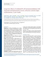 Long-term effects of combined B-cell immunomodulation with rituximab and belimumab in severe, refractory systemic lupus erythematosus