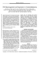 FOS rearrangement and expression in cementoblastoma