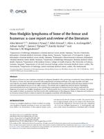 Non-Hodgkin lymphoma of bone of the femur and humerus: a case report and review of the literature