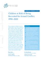 Children at risk of being recruited for armed conflict, 1990-2020