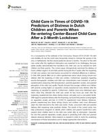 Child care in times of COVID-19