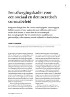 Afwegingskader voor een sociaal en democratisch coronabeleid