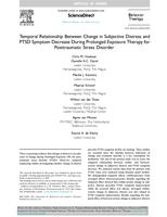 Temporal relationship between change in subjective distress and PTSD symptom decrease during prolonged exposure therapy for Posttraumatic Stress Disorder