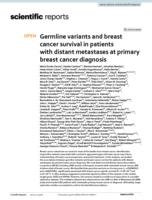 Germline variants and breast cancer survival in patients with distant metastases at primary breast cancer diagnosis