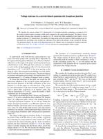 Voltage staircase in a current-biased quantum-dot Josephson junction