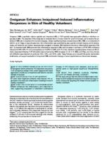 Omiganan enhances imiquimod-induced inflammatory responses in skin of healthy volunteers