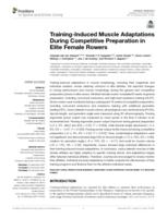 Training-induced muscle adaptations during competitive preparation in elite female rowers