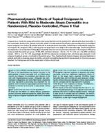 Pharmacodynamic effects of topical Omiganan in patients with mild to moderate atopic dermatitis in a randomized, placebo-controlled, phase II trial