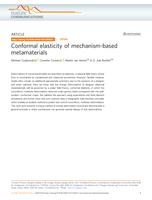 Conformal elasticity of mechanism-based metamaterials