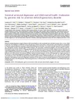 Maternal antenatal depression and child mental health