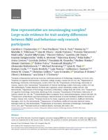 How representative are neuroimaging samples?