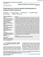 Pupil responses to dynamic negative facial expressions of emotion in infants and parents
