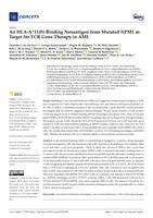 An HLA-A*11:01-binding neoantigen from mutated NPM1 as target for TCR gene therapy in AML