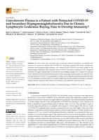 Convalescent plasma in a patient with protracted COVID-19 and secondary hypogammaglobulinemia due to chronic lymphocytic leukemia