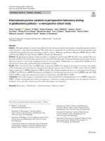 International practice variation in perioperative laboratory testing in glioblastoma patients-a retrospective cohort study