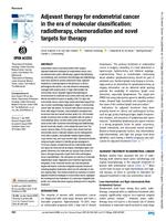 Adjuvant therapy for endometrial cancer in the era of molecular classification: radiotherapy, chemoradiation and novel targets for therapy
