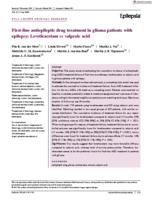 First-line antiepileptic drug treatment in glioma patients with epilepsy