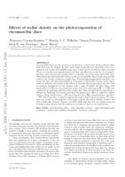 Effects of stellar density on the photoevaporation of circumstellar discs