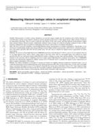 Measuring titanium isotope ratios in exoplanet atmospheres