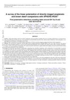 A survey of the linear polarization of directly imaged exoplanets and brown dwarf companions with SPHERE-IRDIS