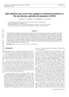 New radiative loss curve from updates to collisional excitation in the low-density, optically thin plasmas in SPEX