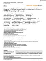 Design of a FAIR digital data health infrastructure in Africa for COVID-19 reporting and research