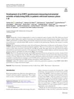 Development of an EORTC questionnaire measuring instrumental activities of daily living (IADL) in patients with brain tumours