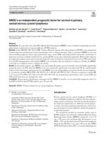 MMSE is an independent prognostic factor for survival in primary central nervous system lymphoma