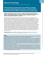 Neurocognitive functioning and radiologic changes in primary CNS lymphoma patients