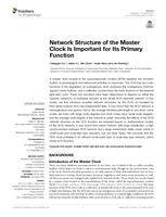 Network structure of the master clock is important for its primary function