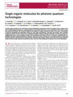 Single organic molecules for photonic quantum technologies