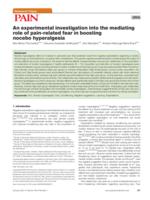 An experimental investigation into the mediating role of pain-related fear in boosting nocebo hyperalgesia
