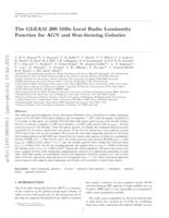 The GLEAM 200-MHz local radio luminosity function for AGN and star-forming galaxies
