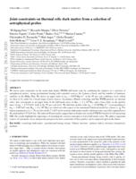 Joint constraints on thermal relic dark matter from strong gravitational lensing, the Ly α forest, and Milky Way satellites