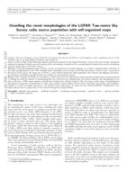 Unveiling the rarest morphologies of the LOFAR two-metre sky survey radio source population with self-organised maps