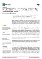 Permutation entropy as a universal disorder criterion