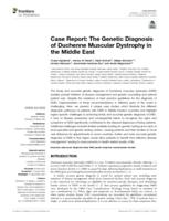 Case report: the genetic diagnosis of duchenne muscular dystrophy in the Middle East