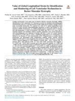 Value of global longitudinal strain for identification and monitoring of left ventricular dysfunction in Becker muscular dystrophy