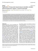 Application of long-read sequencing to elucidate complex pharmacogenomic regions