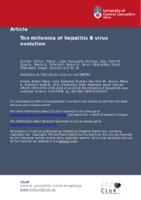 Ten millennia of hepatitis B virus evolution