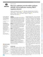 New locus underlying auriculocondylar syndrome (ARCND)