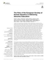 The role of the European Society of Human Genetics in delivering genomic education