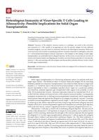 Heterologous immunity of virus-specific T cells leading to alloreactivity