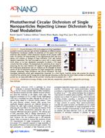 Photothermal circular dichroism of single nanoparticles rejecting linear dichroism by dual modulation