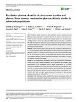 Population pharmacokinetics of clonazepam in saliva and plasma