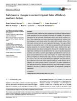 Soil chemical changes in ancient irrigated fields of Udhruḥ, southern Jordan