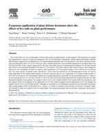 Exogenous application of plant defense hormones alters the effects of live soils on plant performance