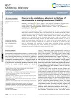 Macrocyclic peptides as allosteric inhibitors of nicotinamide n-methyltransferase (NNMT)